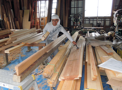 和室造作材の加工