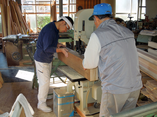 建具材の加工