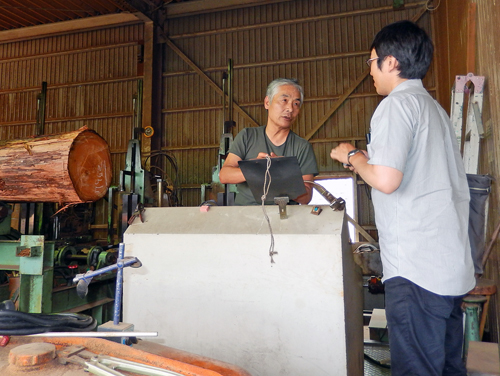 岡部の宮原製材所で