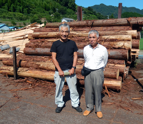 製材業者と大工さん