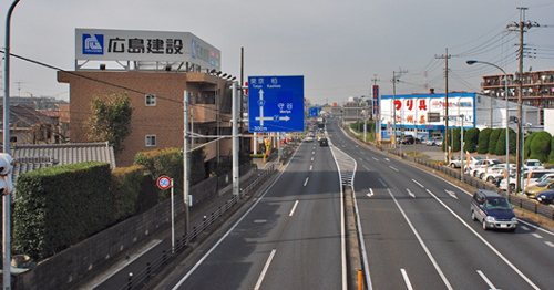 歩道橋から上り柏方面