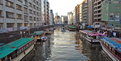 浅草橋上から神田川